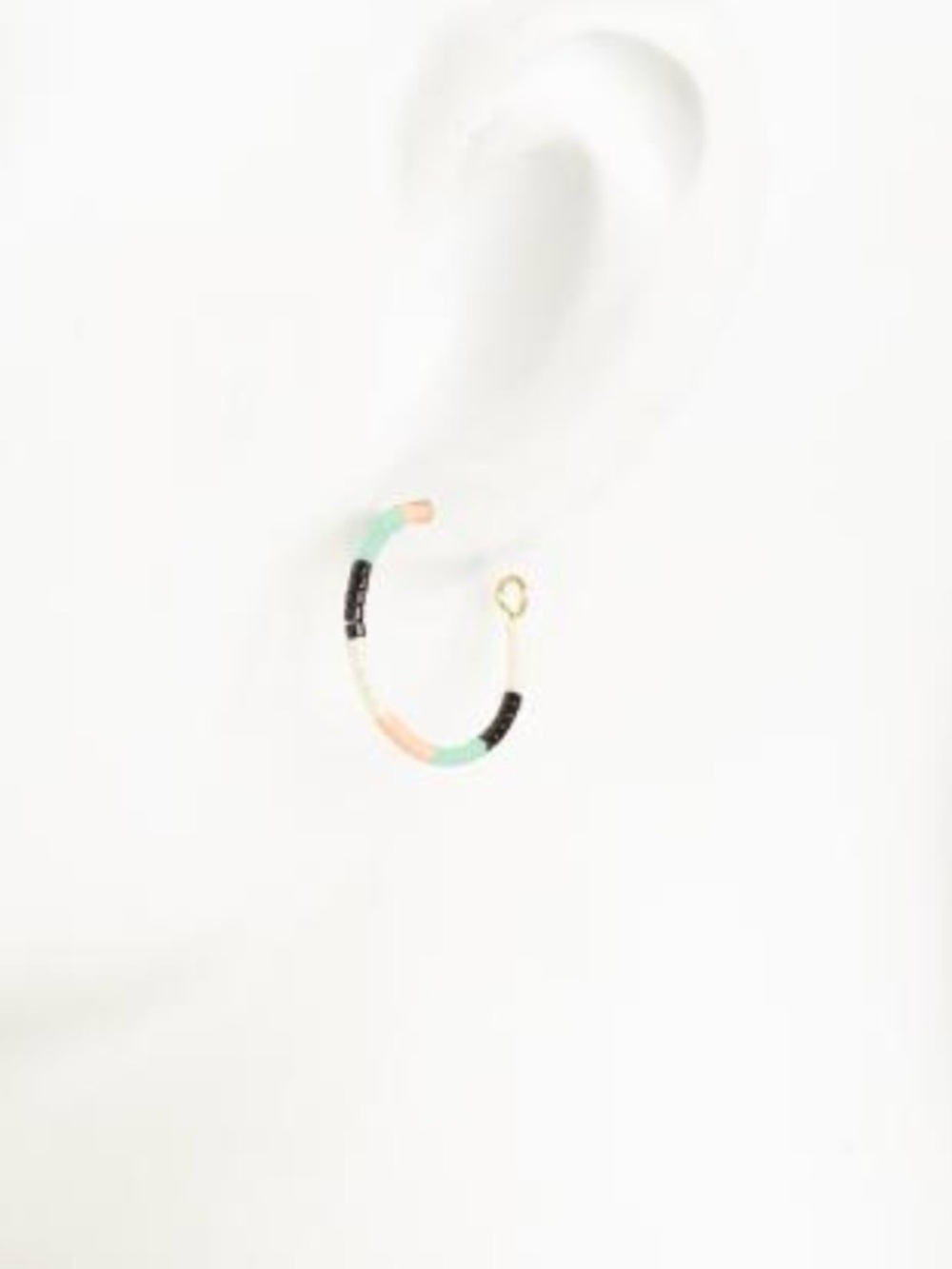 GORJANA Palm Desert Gigi Stripe Hoop Earrings NWTS - Picture 2 of 4